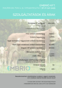 Új árlista bocis